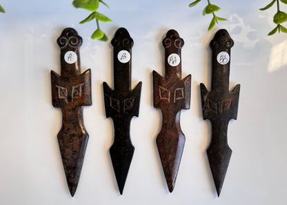Hand-Carved Jade Owl Athame for Rituals & Boundaries