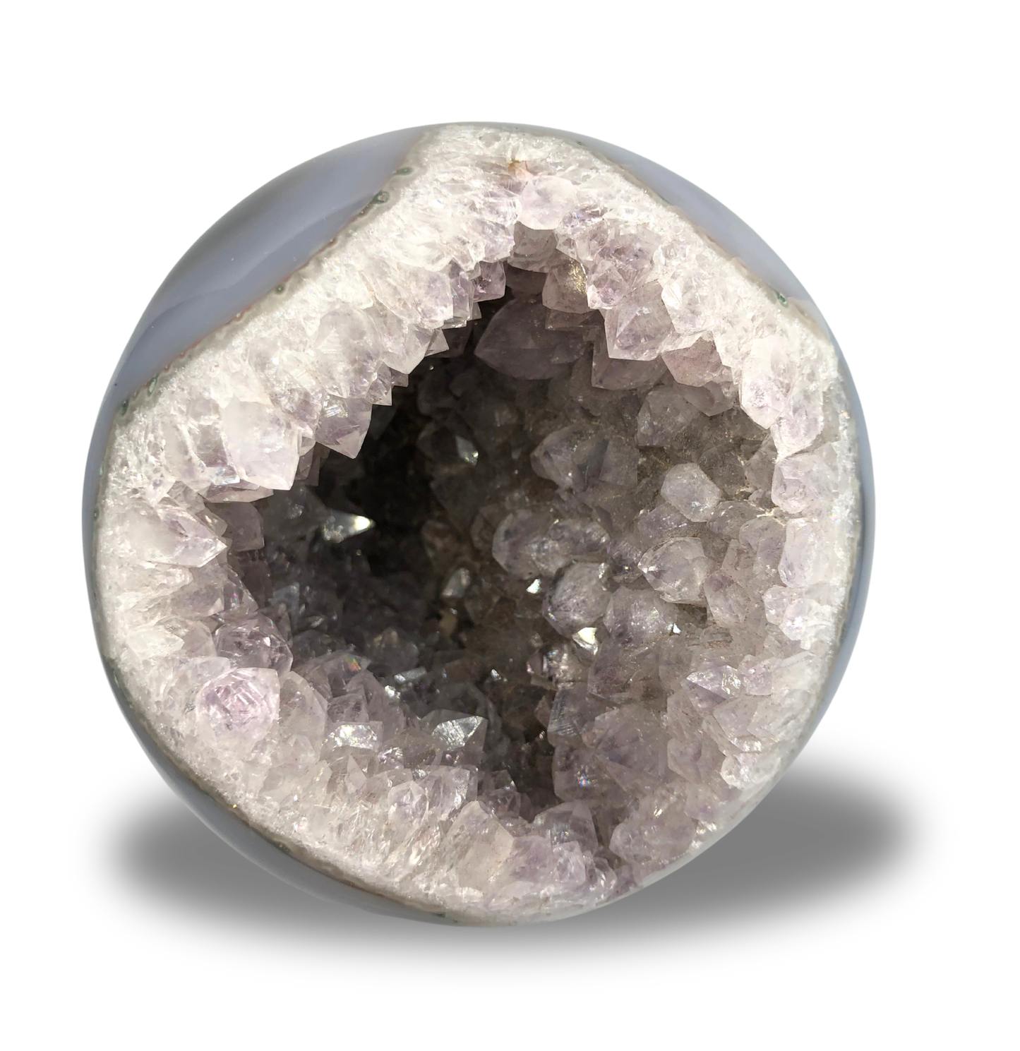 Amethyst Geode Agate Sphere