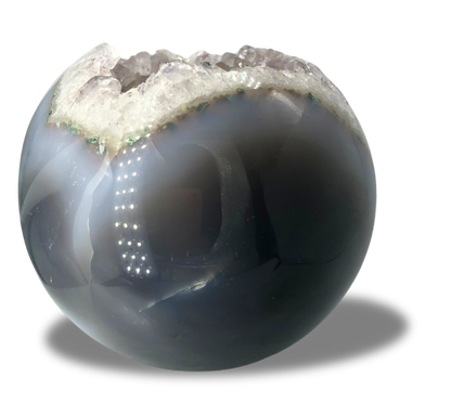 Amethyst Geode Agate Sphere