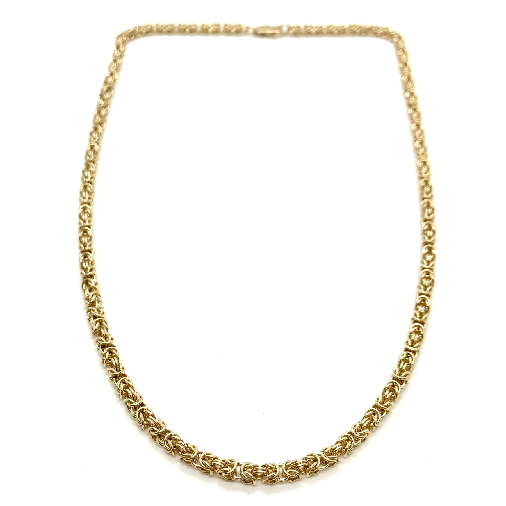 Delicate Byzantine Chainmaille Necklace in 14K Gold Fill – necklaces