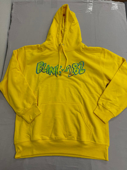 Blink-182 Hoodie - Crayon Logo Yellow - Size L –