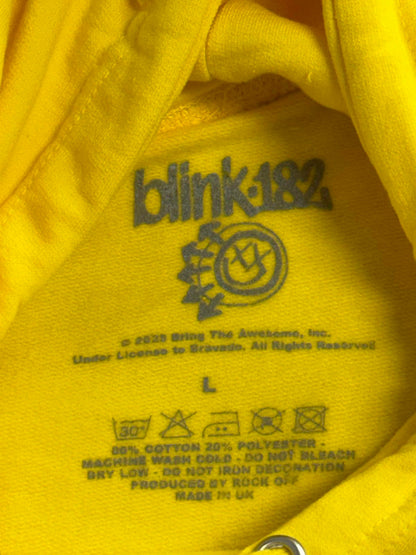 Blink-182 Hoodie - Crayon Logo Yellow - Size L –
