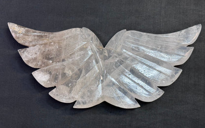 Crystal Carved Angel Wings – Ethically Sourced Hand-Carved Display