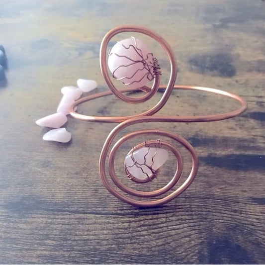 Rose Quartz Love ArmBand –