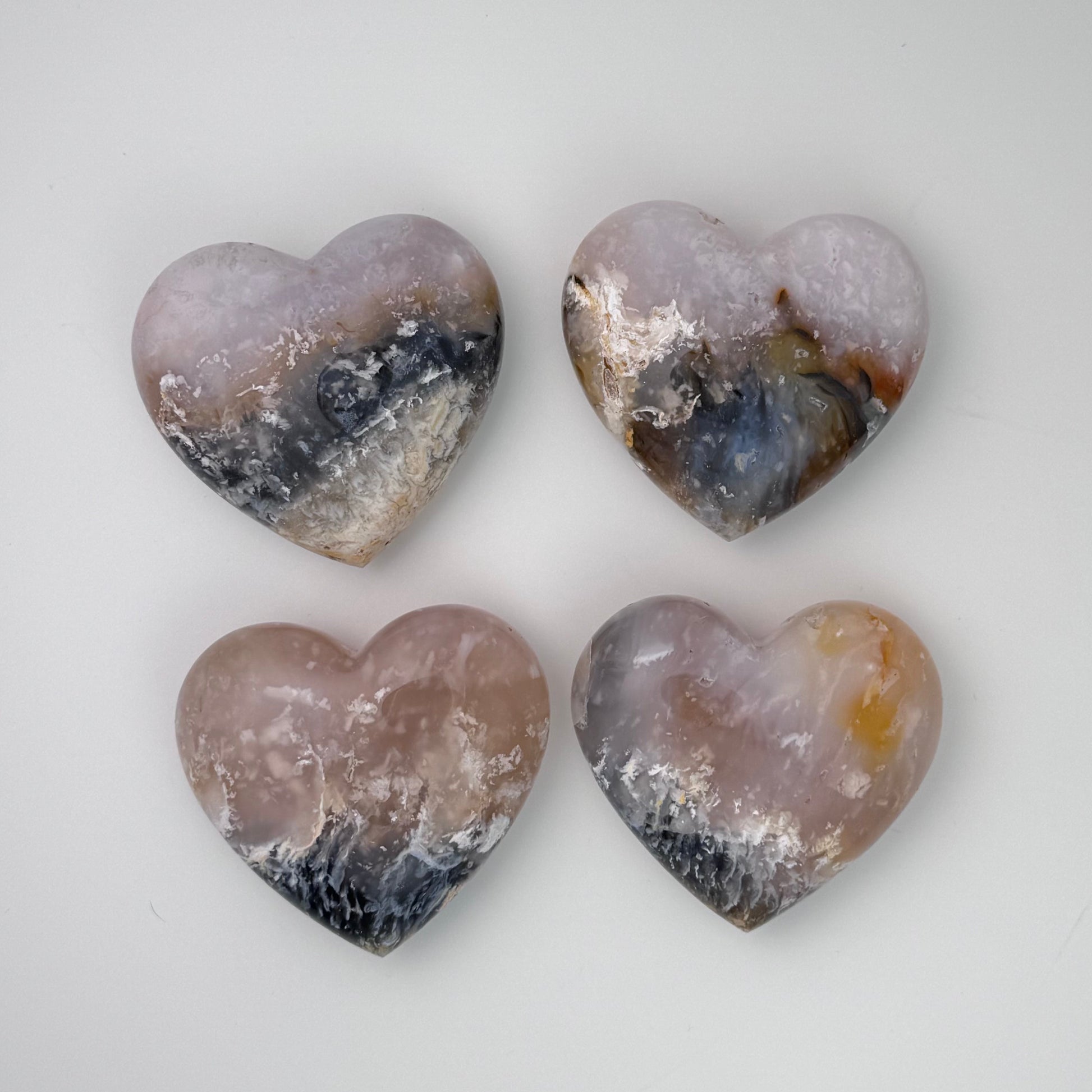 Plume Agate RARE Carvings –