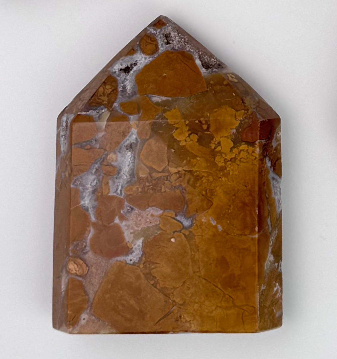 Brecciated Jasper Carvings – Rare Crystal of Courage & Nurturing – Tower 2.5"x1.5"x0.25"