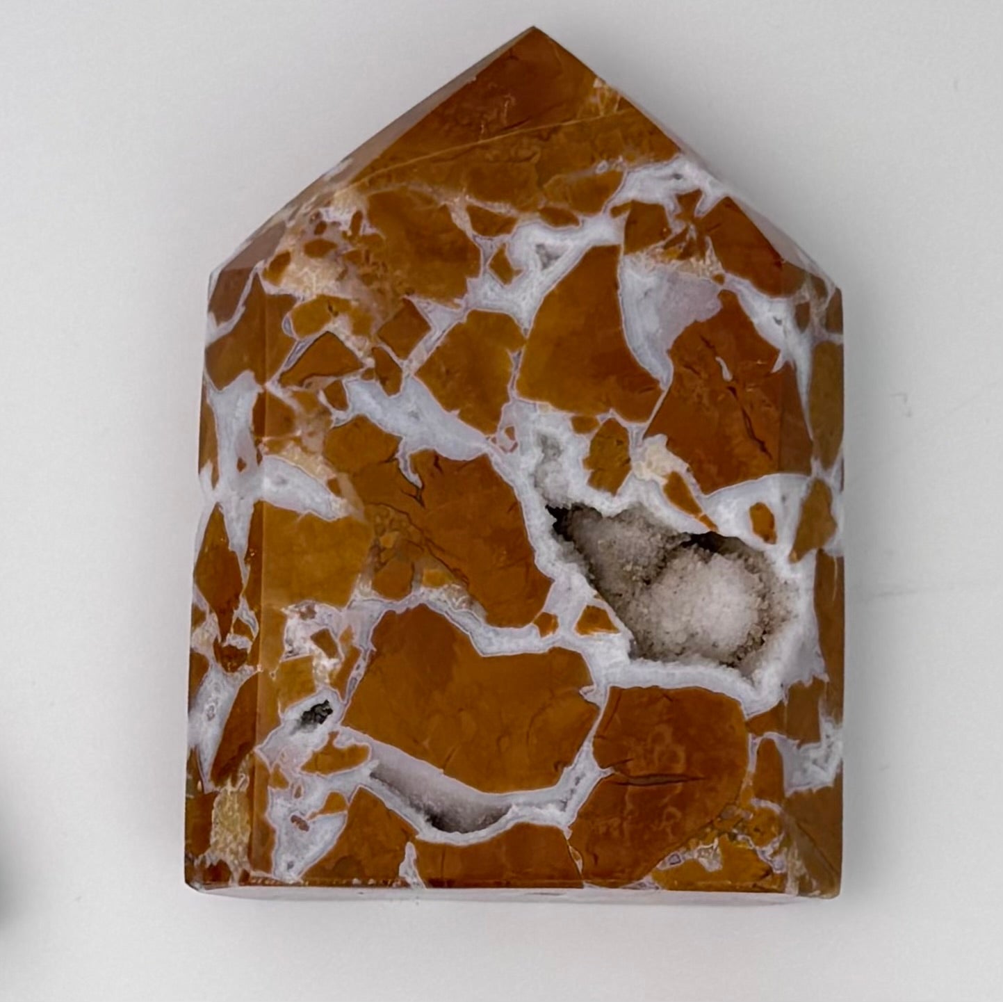 Brecciated Jasper Carvings – Rare Crystal of Courage & Nurturing – Tower 2.75"x1.75"x0.25"