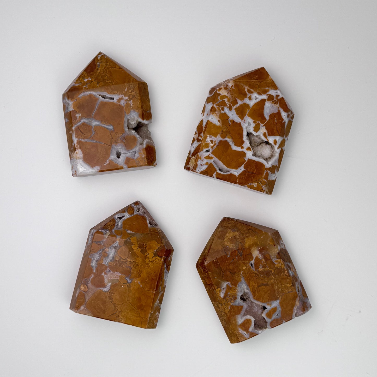 Brecciated Jasper Carvings – Rare Crystal of Courage & Nurturing –