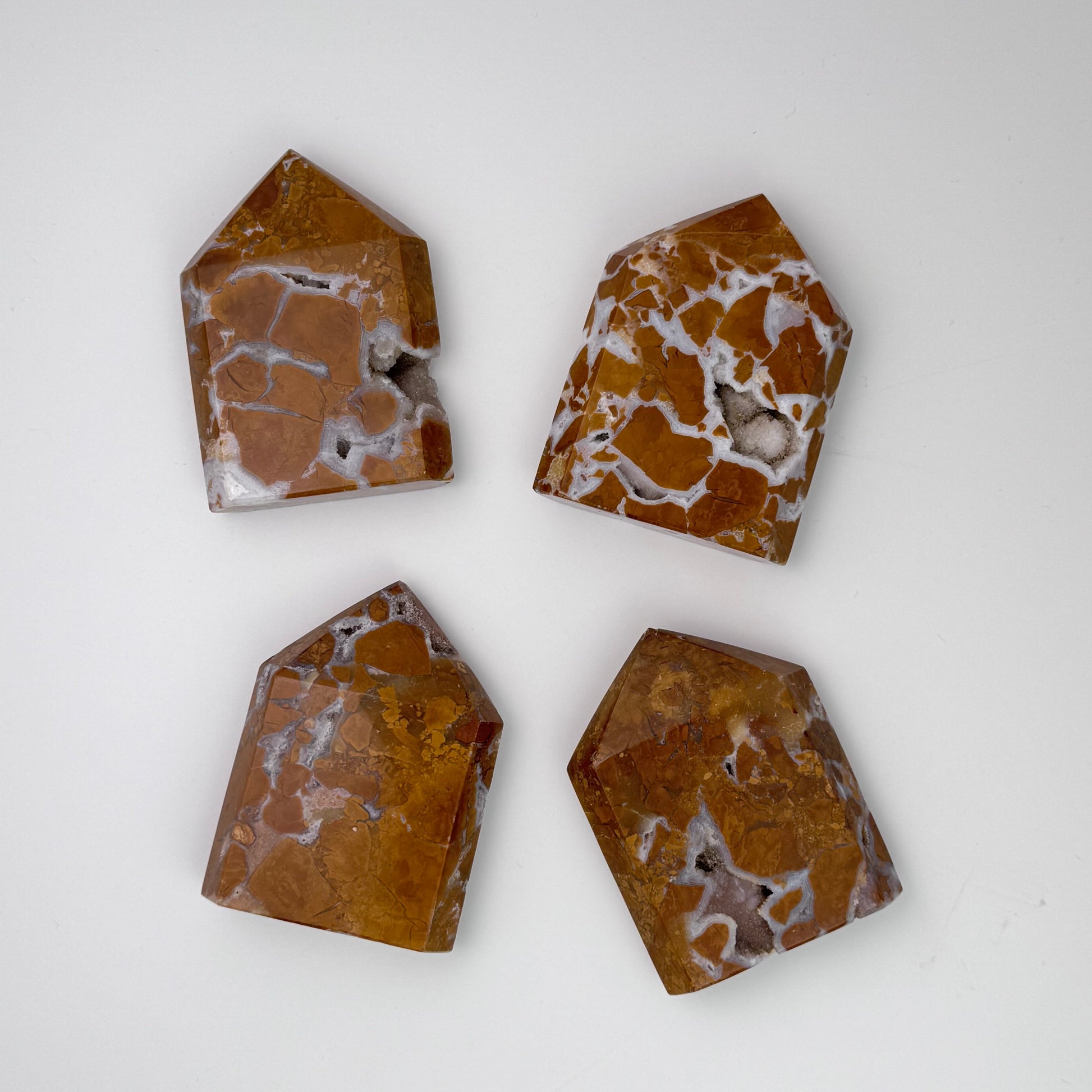 Brecciated Jasper Carvings – Rare Crystal of Courage & Nurturing –