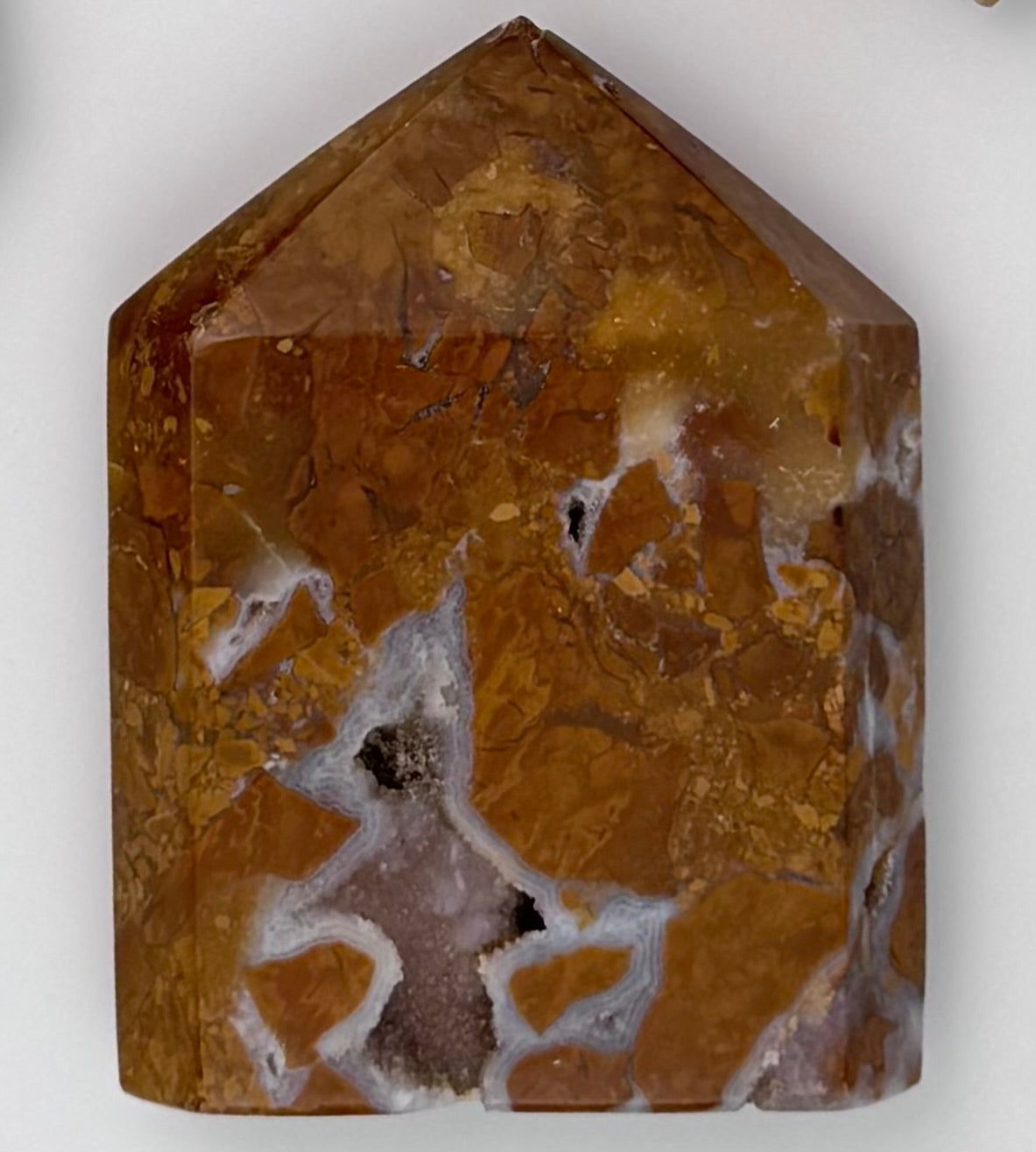 Brecciated Jasper Carvings – Rare Crystal of Courage & Nurturing – Tower 2.5"x0.25"x1.75"