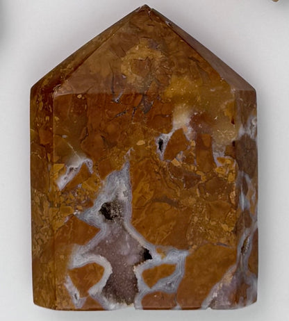 Brecciated Jasper Carvings – Rare Crystal of Courage & Nurturing – Tower 2.5"x0.25"x1.75"