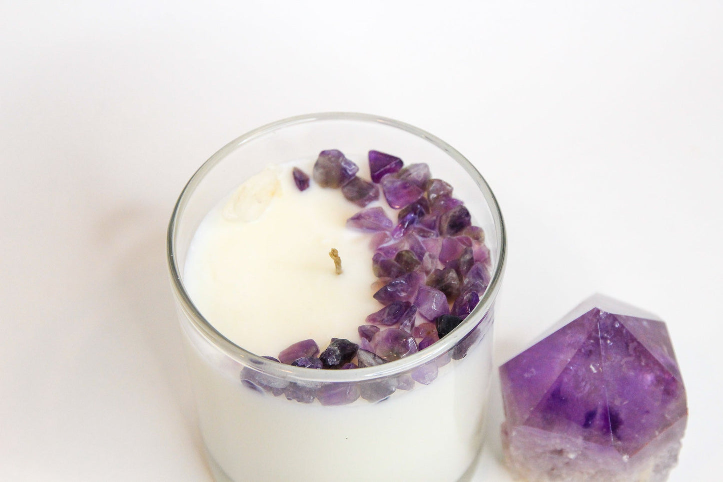 Amethyst Crystal Chakra Candle