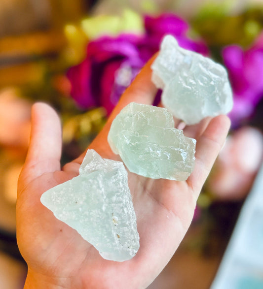 Aqua Fluorite, Mint Fluorite from Manaoshan Mountain Mine, Hunan China, LIGHT BLUE FLUORITE – 75-99 Grams