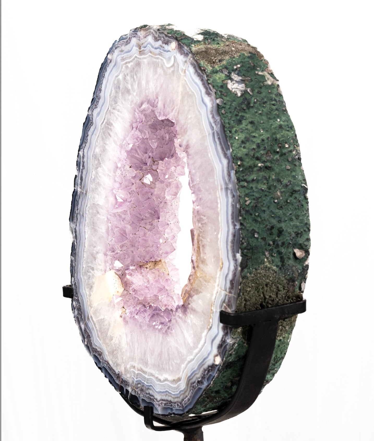 Amethyst Portal with Stand – 18" Crystal Gateway for Healing & Décor –