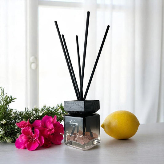 Juniper Zest Crystal-Enhanced Reed Oil Diffuser, 100ml