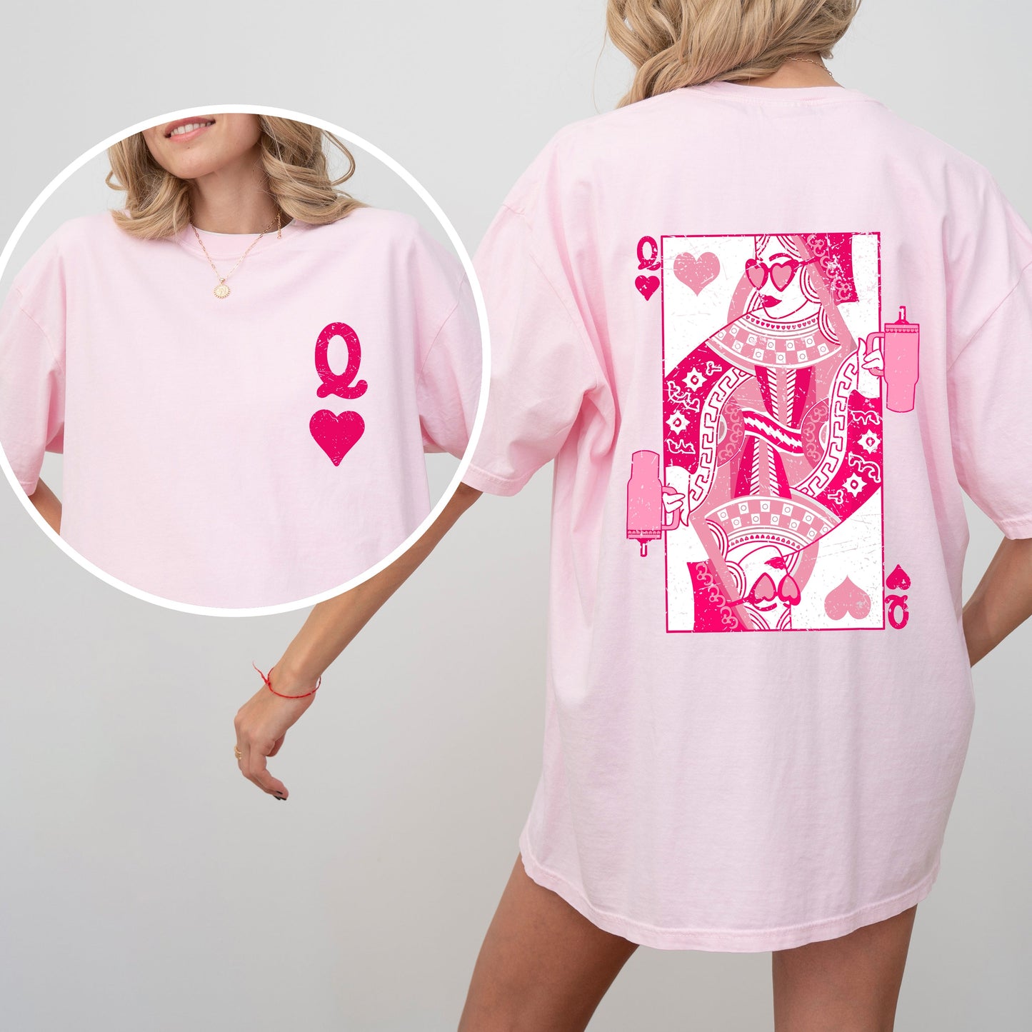Queen of Hearts Comfort Colors T-Shirt – Vintage – Blossom T-Shirt