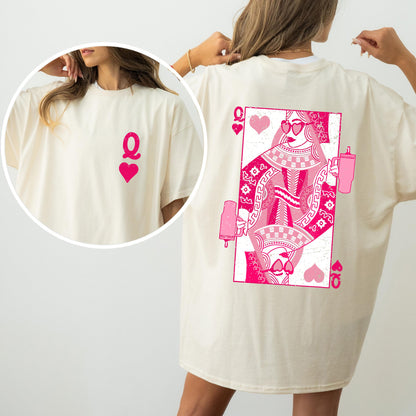 Queen of Hearts Comfort Colors T-Shirt – Vintage – Ivory T-Shirt