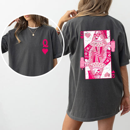 Queen of Hearts Comfort Colors T-Shirt – Vintage – Pepper T-Shirt