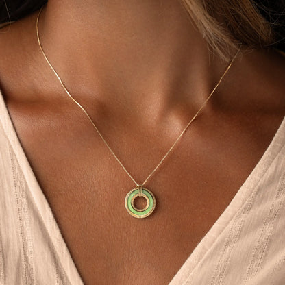 Circle of Harmony Jade Karma Necklace – Necklaces - Womens