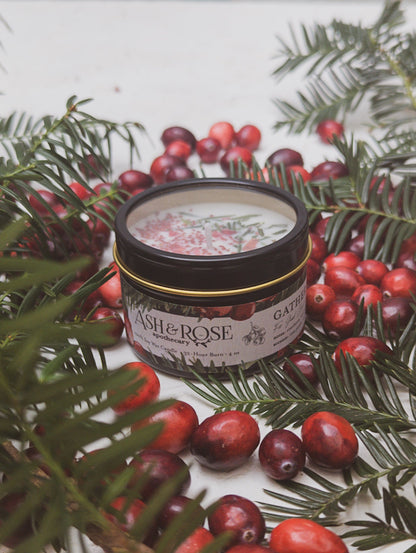 Cranberry Pine 4oz Tin Candle
