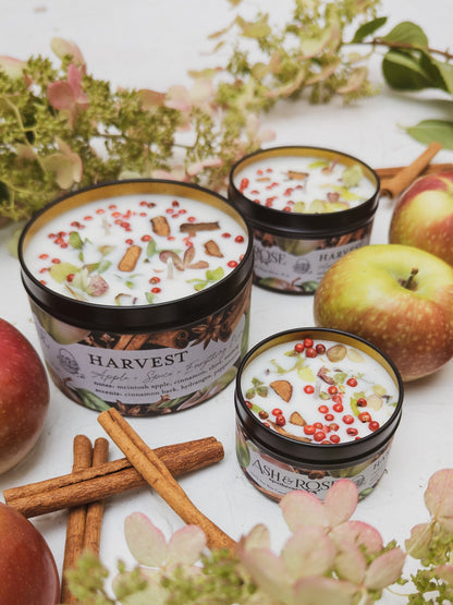 HARVEST Apple Spice 4oz Tin Candle