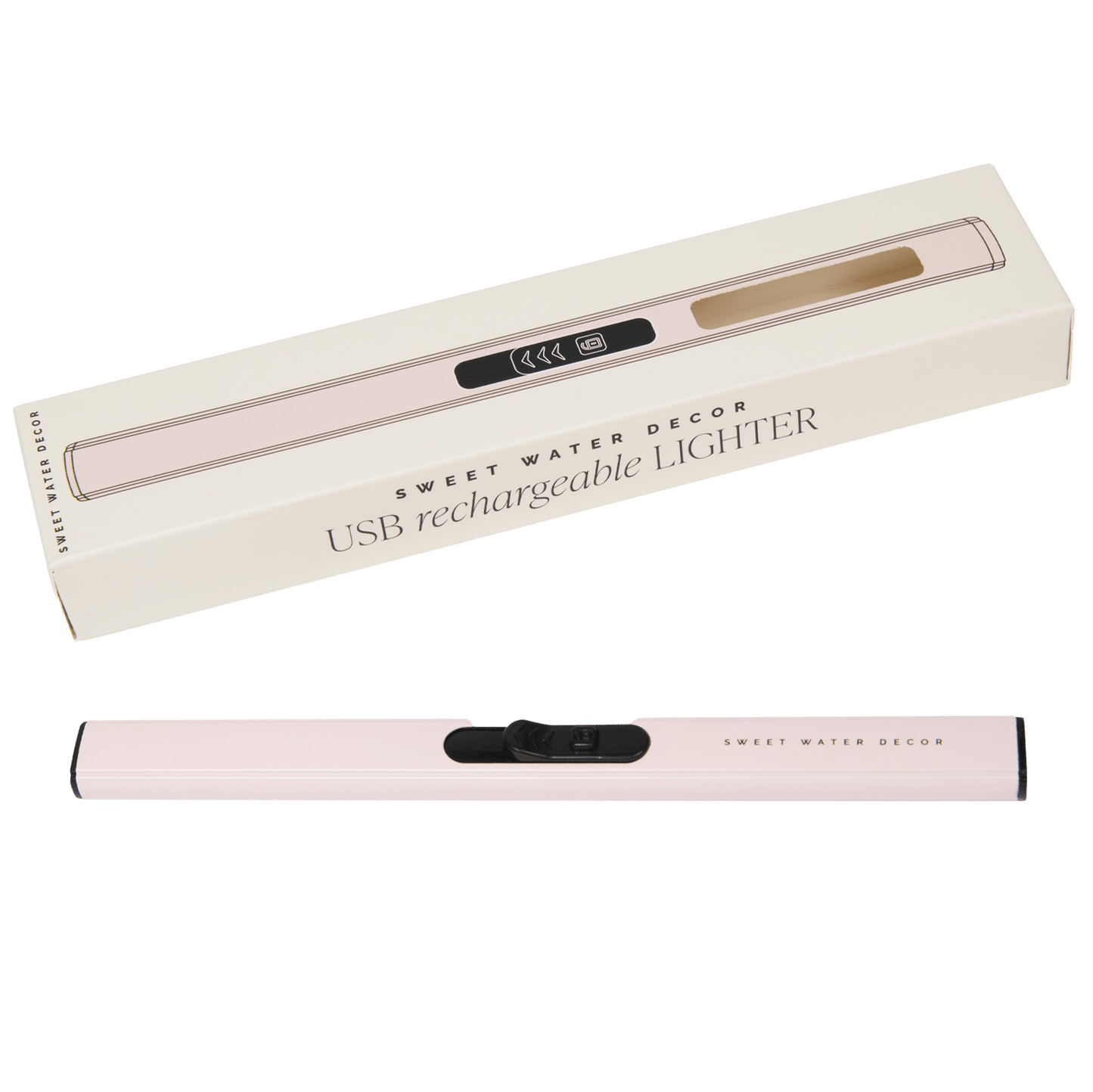 Rechargeable Electric Candle Lighter - Blush Pink USB Arc Lighter – Rechargeable Lighters