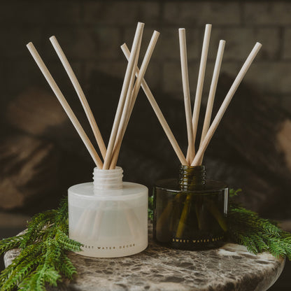 Christmas Reed Diffuser – Olive Green Glass, 3.5 oz