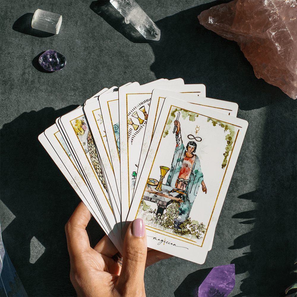 LEARN TAROT BUNDLE - Modern Hue Tarot Deck & Decoding the Cards – Book