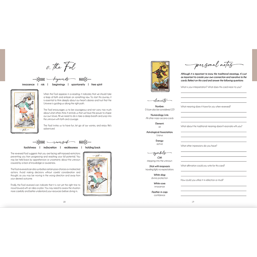LEARN TAROT BUNDLE - Modern Hue Tarot Deck & Decoding the Cards – Book