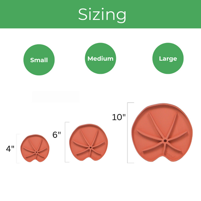 Lili Sausr - Lilly pad shaped Saucer - Spill tray - Drip tray for houseplants - Humidity tray