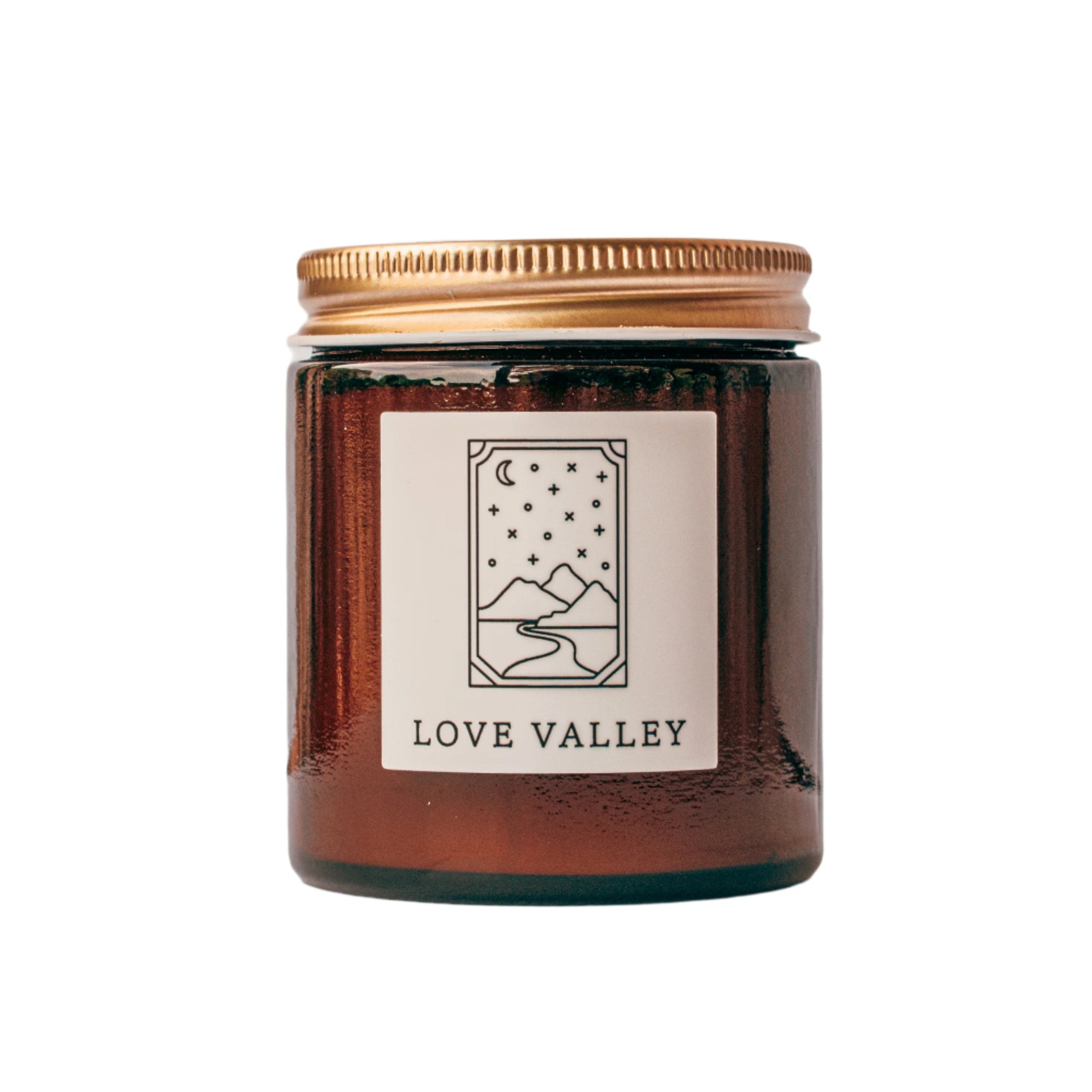 Love Valley Candle – Orange Rose Patchouli – Small Fine Fragrance Candle