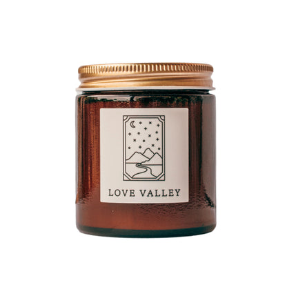 Love Valley Candle – Orange Rose Patchouli – Small Fine Fragrance Candle