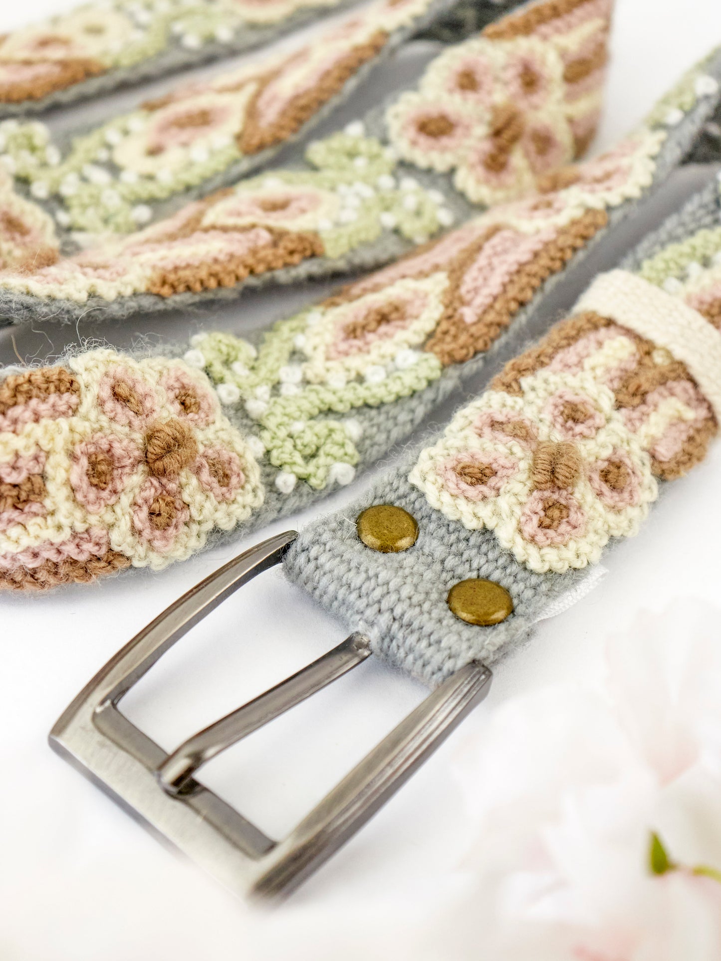 Luisa Emboidered Skinny Belt – belt
