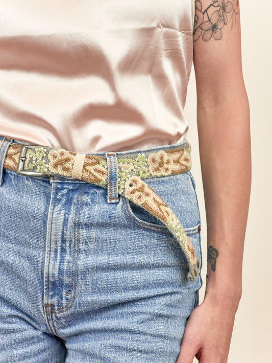 Luisa Emboidered Skinny Belt