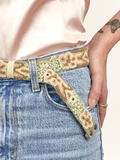 Luisa Emboidered Skinny Belt – belt