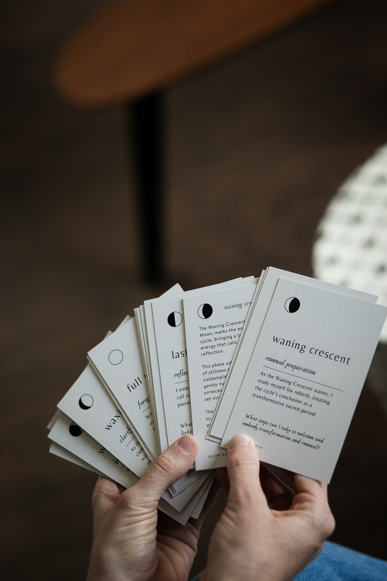 Lunar Reflections - Moon Phase Deck – Affirmation Deck