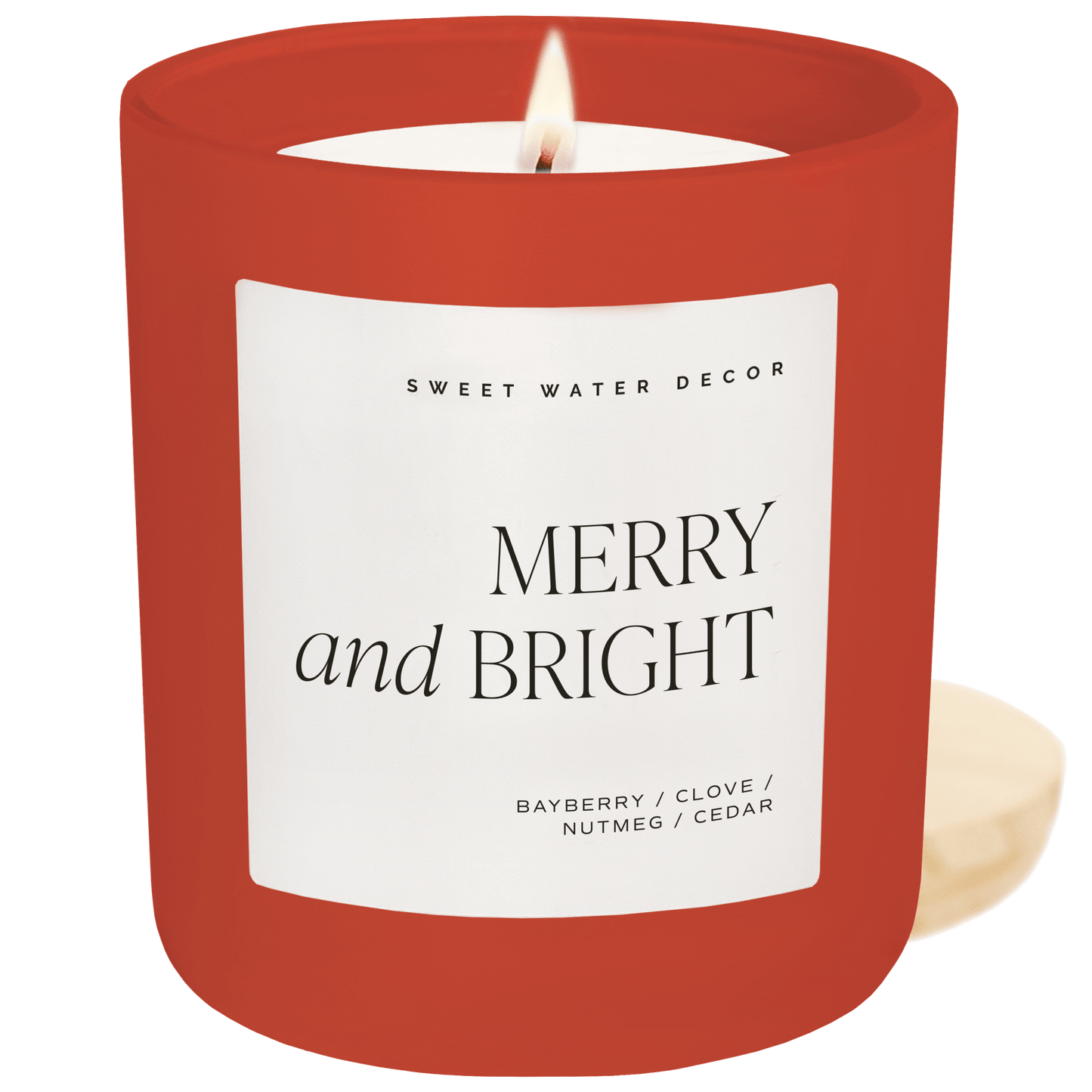 "Merry and Bright"  15oz - Bayberry, Clove, Ginger, Cedar, Fir, Musk