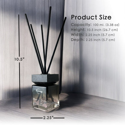 Moonlight Garden Crystal-Enhanced Reed Oil Diffuser, 3oz/100ml