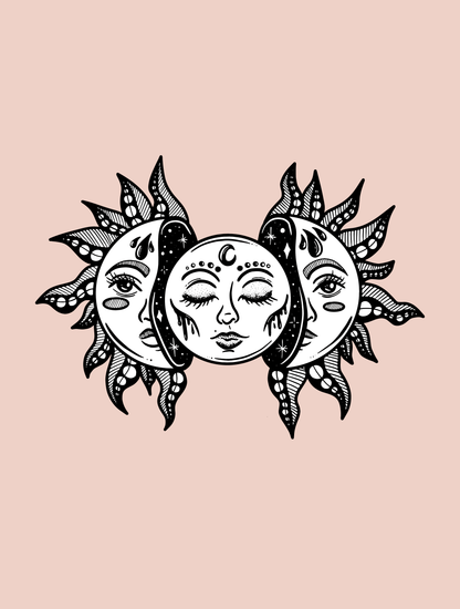Sun and Moon · Cropped Hoodie
