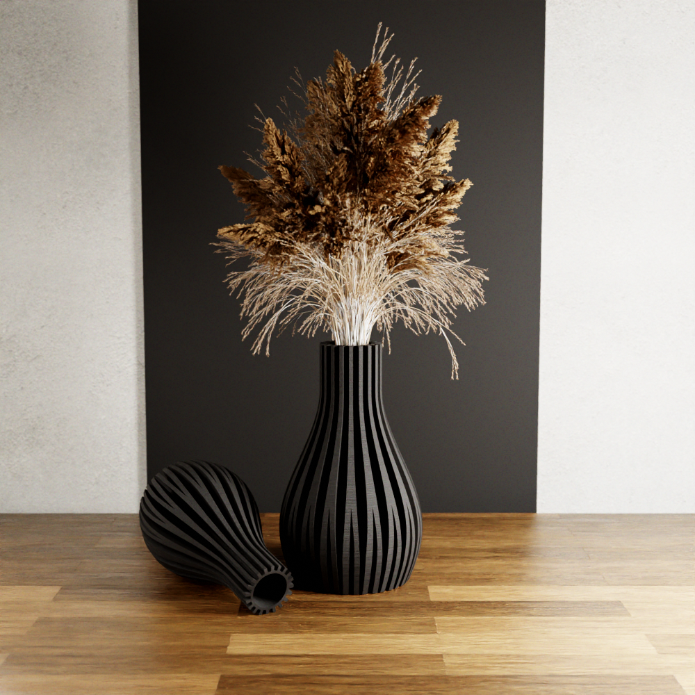 WILLOW Vase – Midnight Black Vase