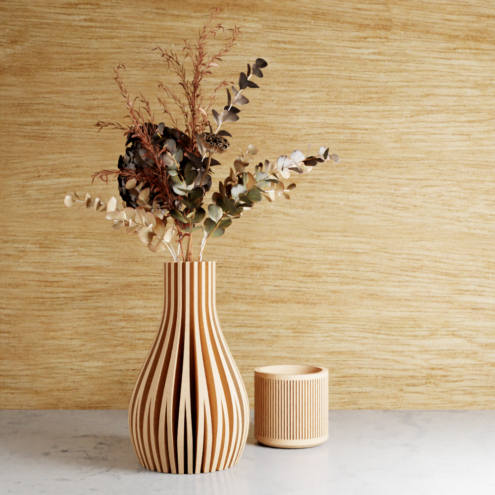 WILLOW Vase – Natural Wood Vase