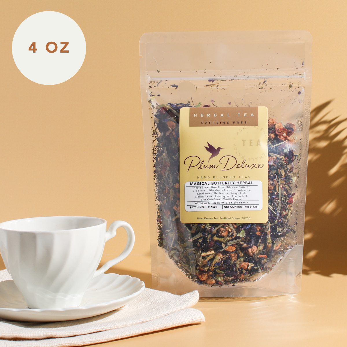 Magical Butterfly Herbal Tea (Butterfly Pea Flower / Berries) – 4 Oz ($28)