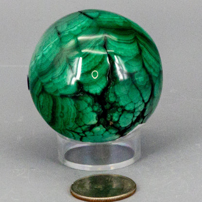 Malachite Sphere, Protective Healing Crystal – Malachite 250g - 50mm Diameter Spheres