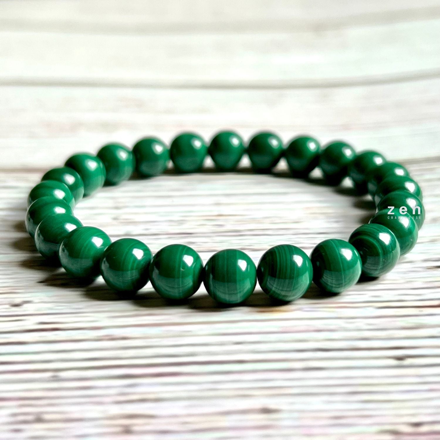 Malachite Pain Relief and Vertigo Support Bracelet – Beaded Bracelet