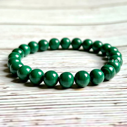 Malachite Pain Relief and Vertigo Support Bracelet – Beaded Bracelet