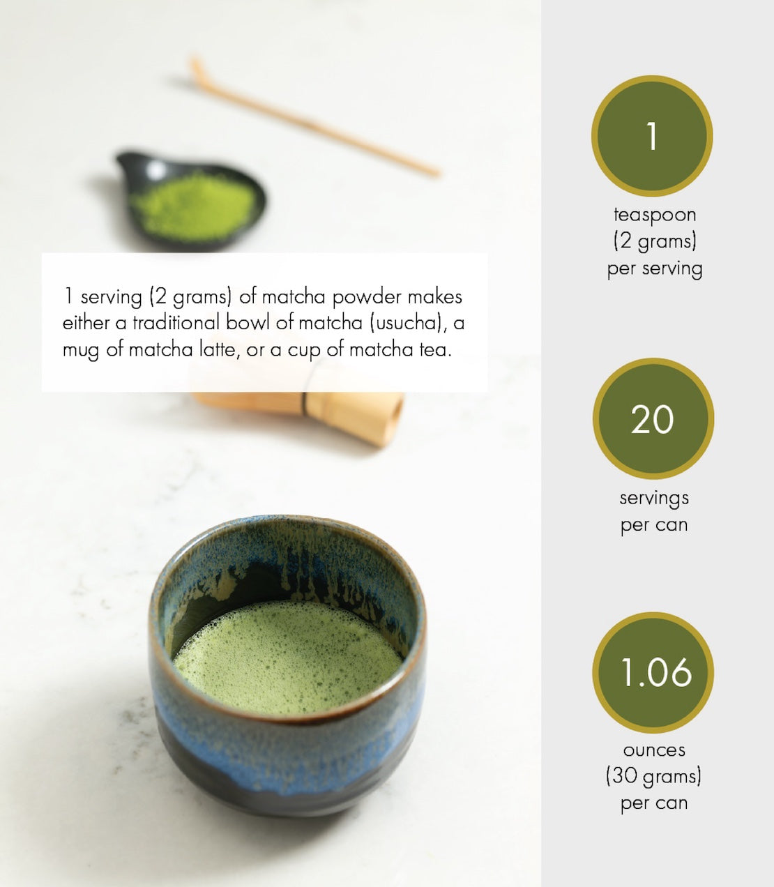 Organic Matcha Green Tea Powder – 30g USDA Certified –