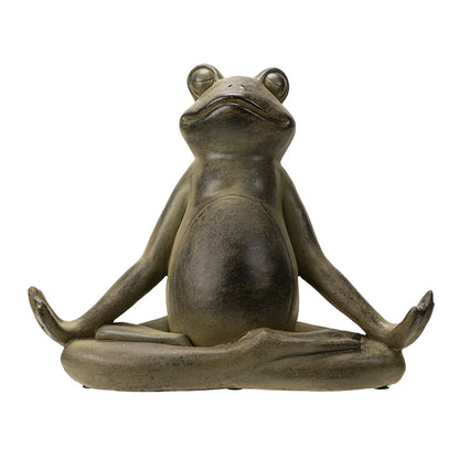 Meditating Yoga Frog – Statue