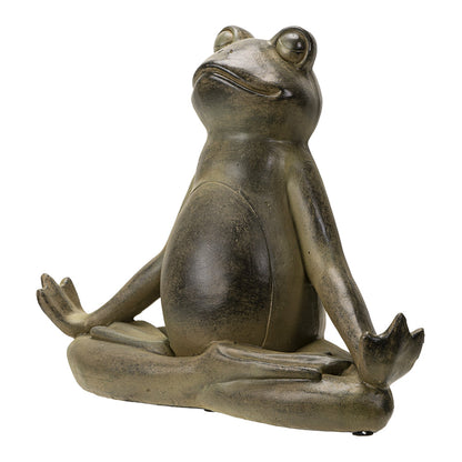 Meditating Yoga Frog – Statue