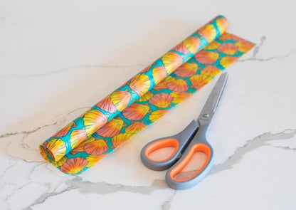 BULK ROLL Beeswax Wrap - Shells Print