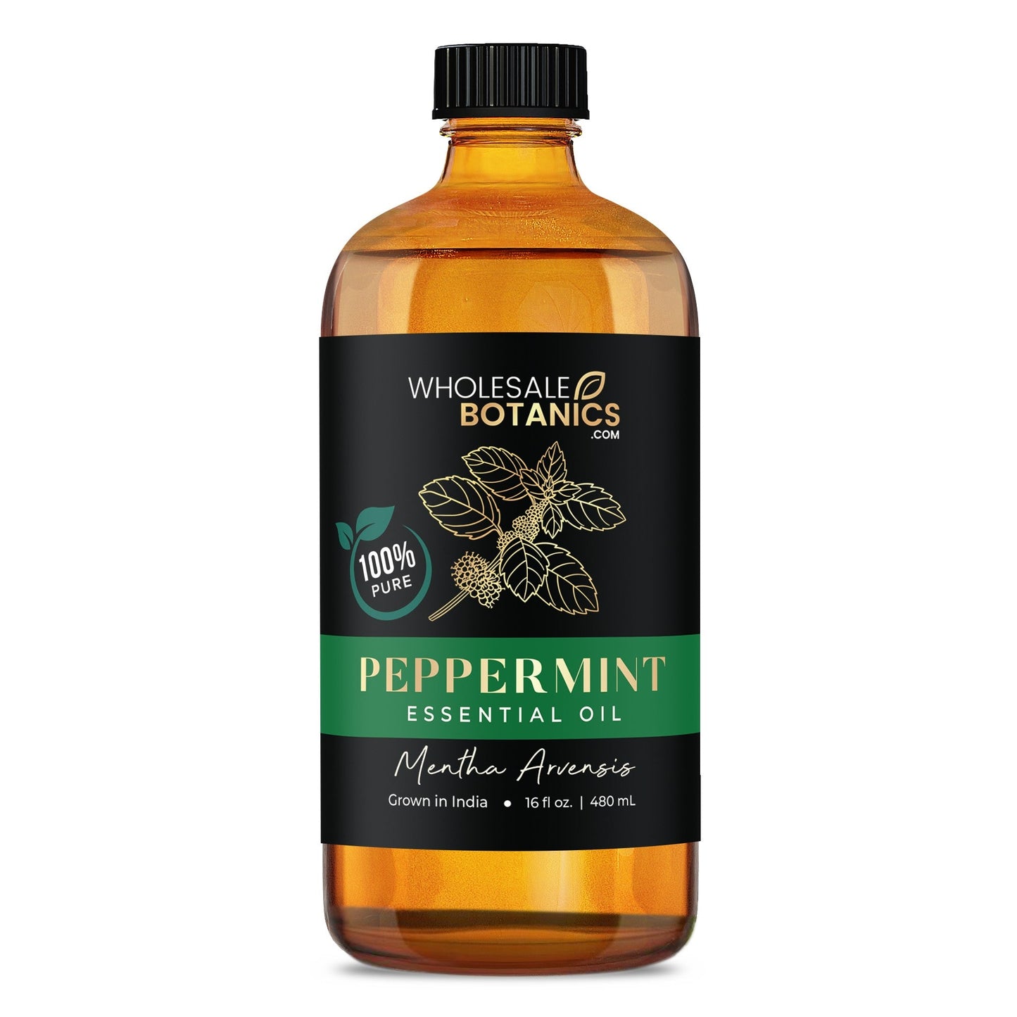 Peppermint Essential Oil – Mentha Arvensis 16 oz Essential_Oil